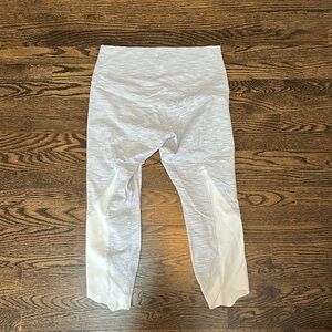 Cropped, Lululemon grey and off-white leggings